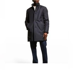 SANYO Caroll Single Breasted Raincoat With Warm Liner  Sz L 42 R